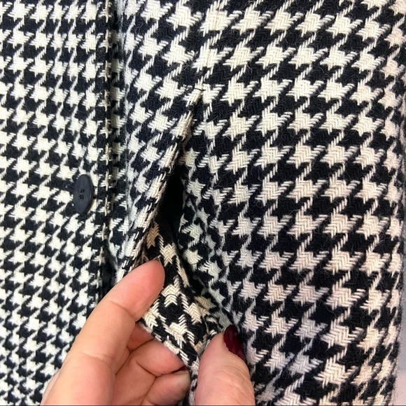 Anne Klein A-Line Wool Houndstooth Blazer Double Breasted Jacket Lined V… - Picture 9 of 11